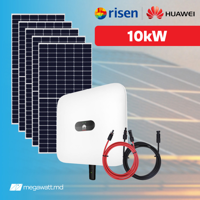 10 кВт Risen + Huawei Трехфазная Фотоэлектрическая Система On-Grid