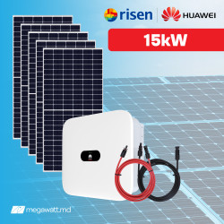 15 кВт Risen + Huawei Трехфазная Фотоэлектрическая Система On-Grid